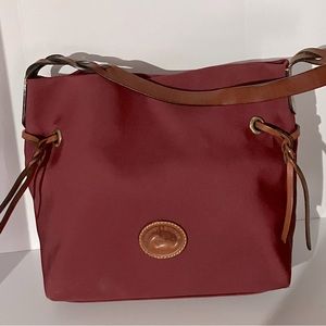 Dooney Bourke nylon British tan shoulder